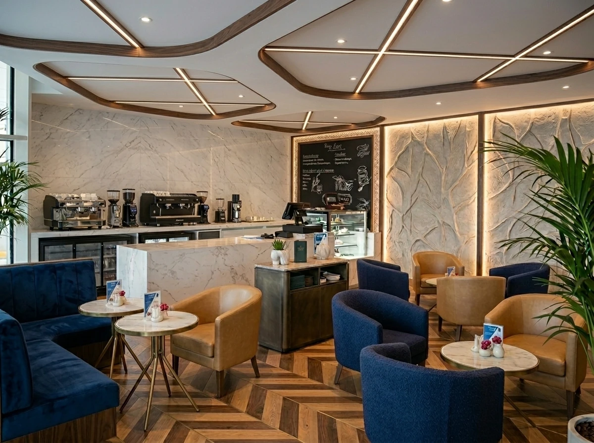Cafe finish on a Sharjah project