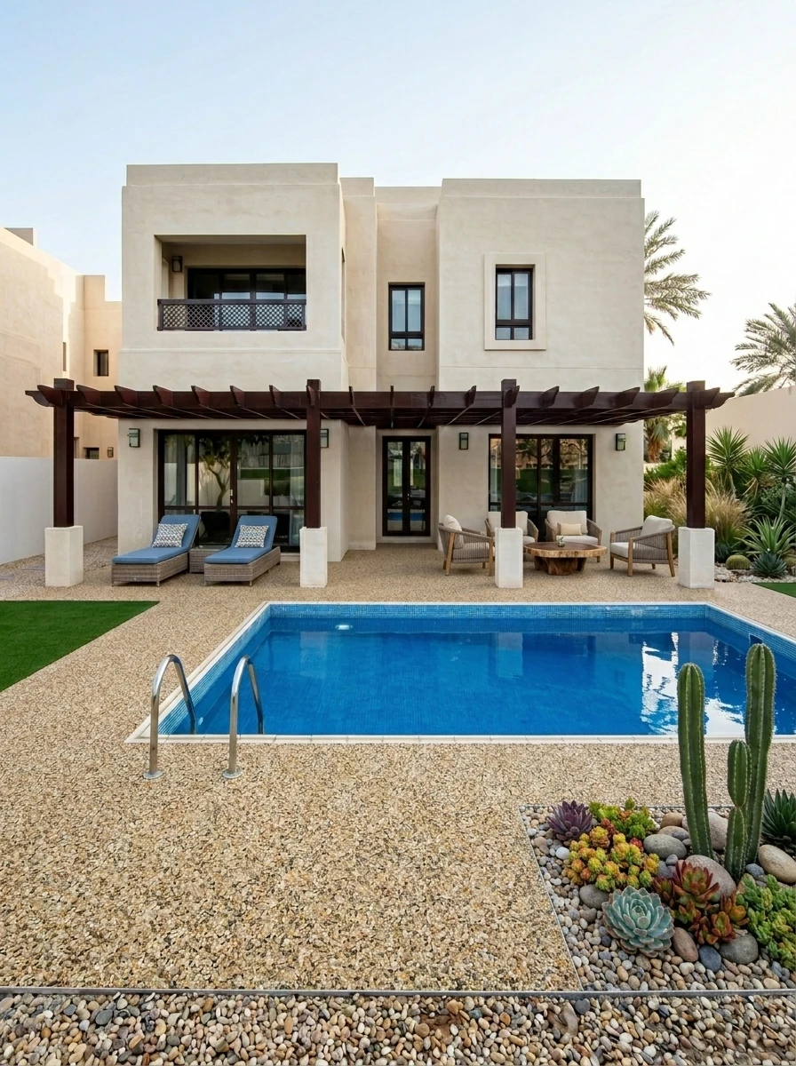 Resin bound finish on a Fujairah project