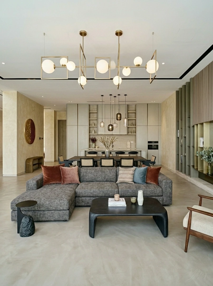 Microcement finish on a Dubai project