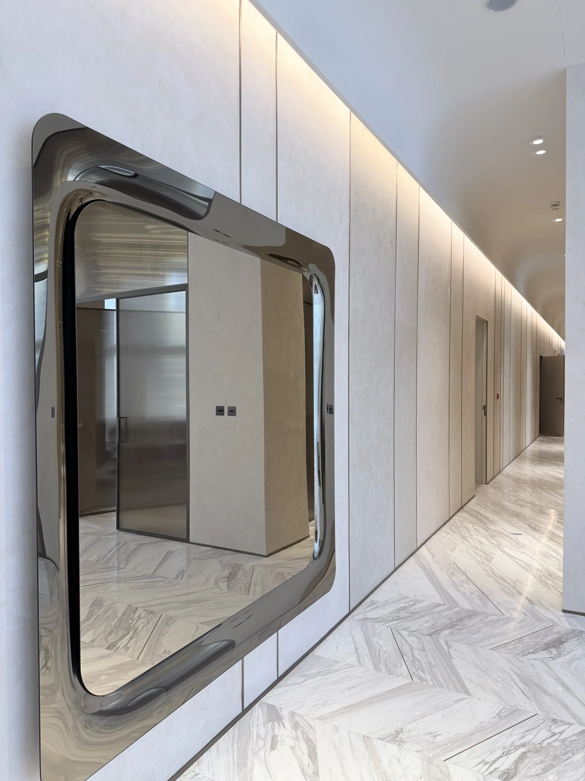A Real-Site Finish Study - Study 102, a microcement residential decorative finish in greige