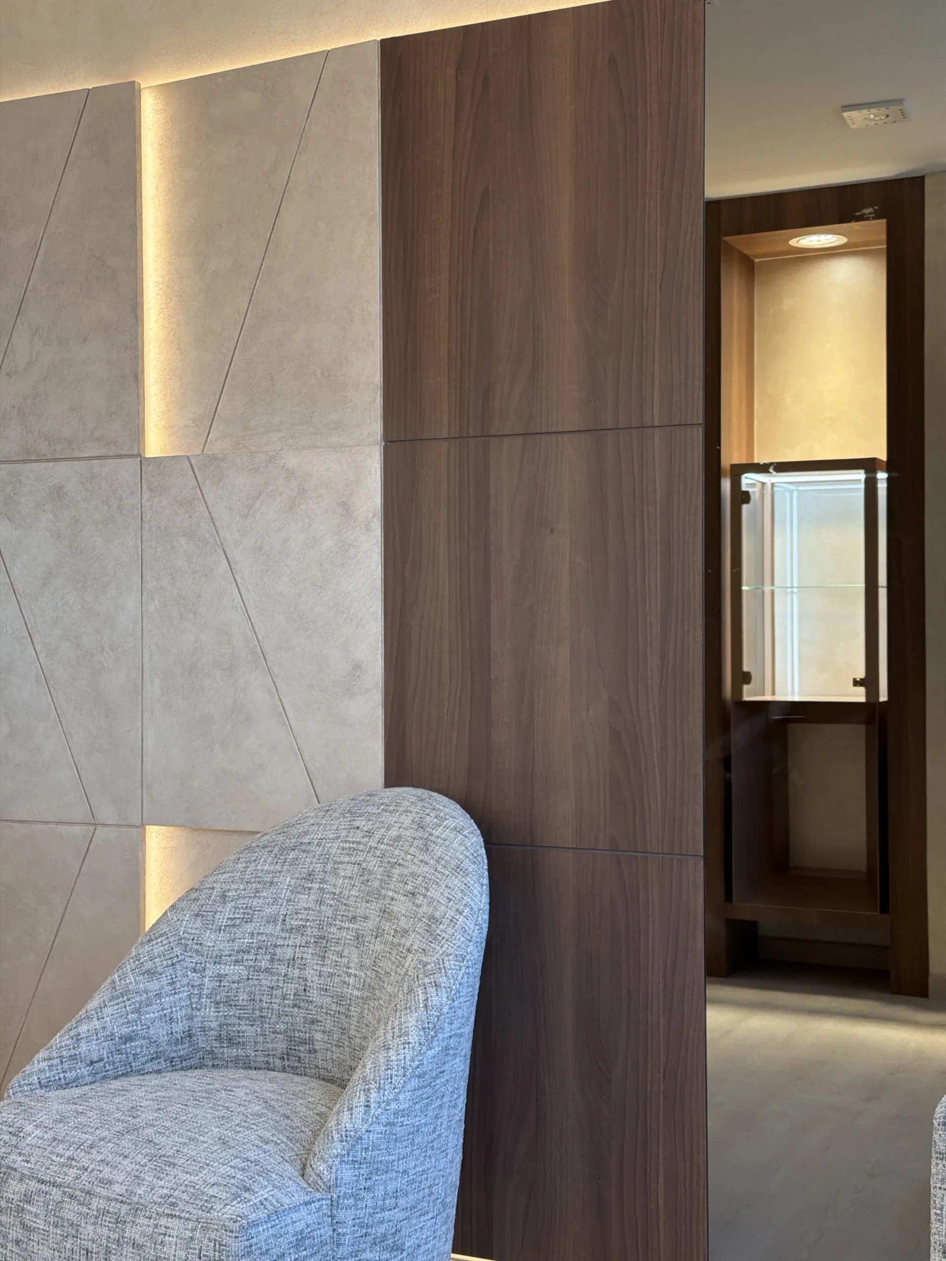 Depth Without Ornament - Study 131, a smooth microcement commercial decorative finish in warm putty