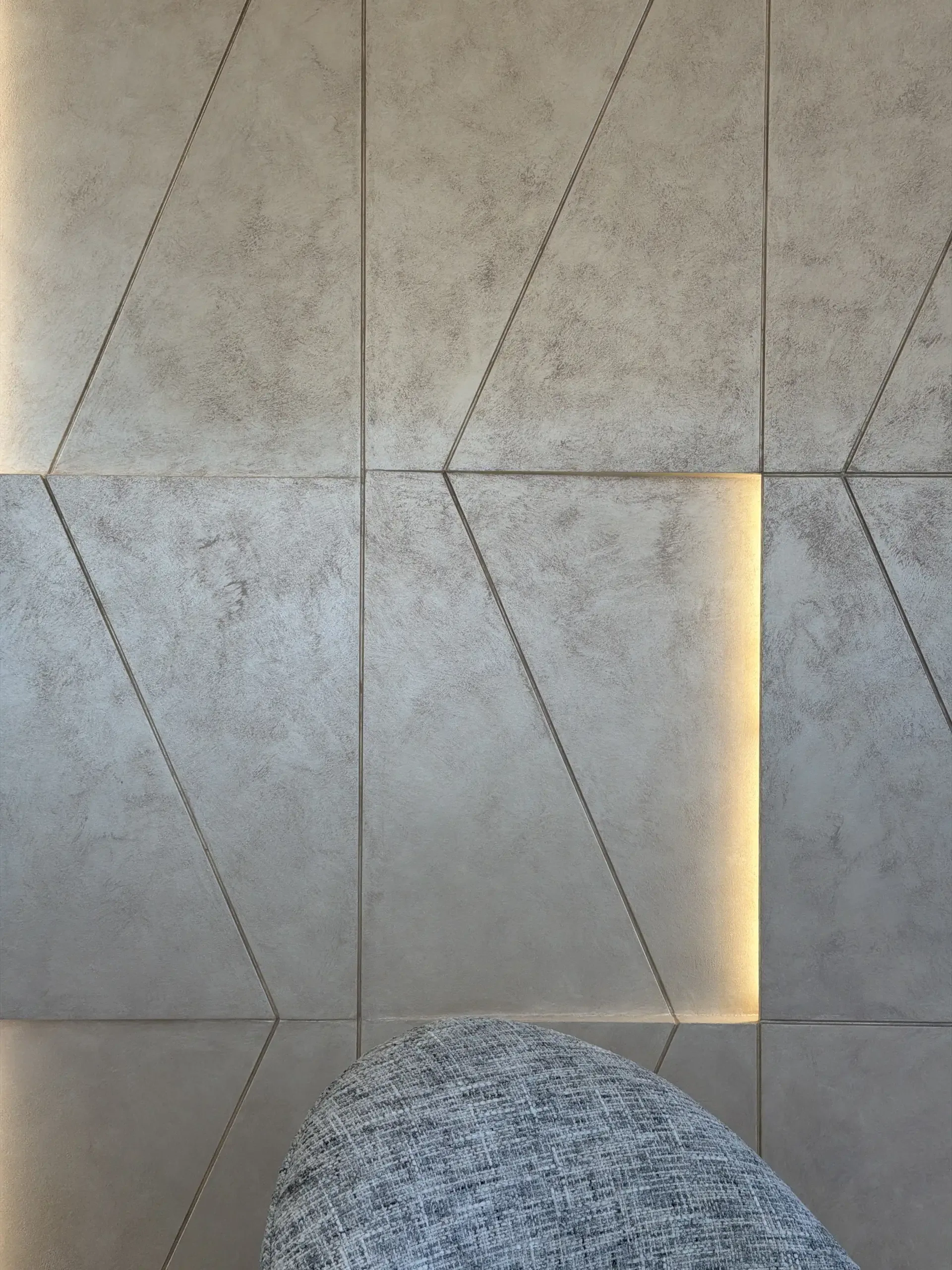 Quiet Luxury in Mineral Layers - Study 141, a marmorino commercial decorative finish in travertine cream