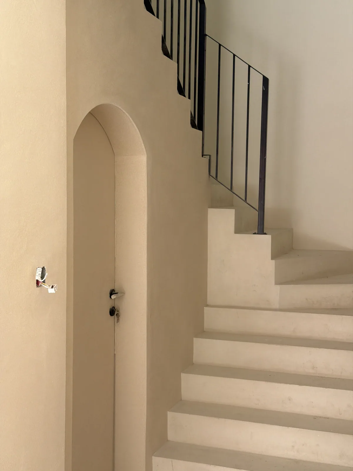 Microcement staircase finish