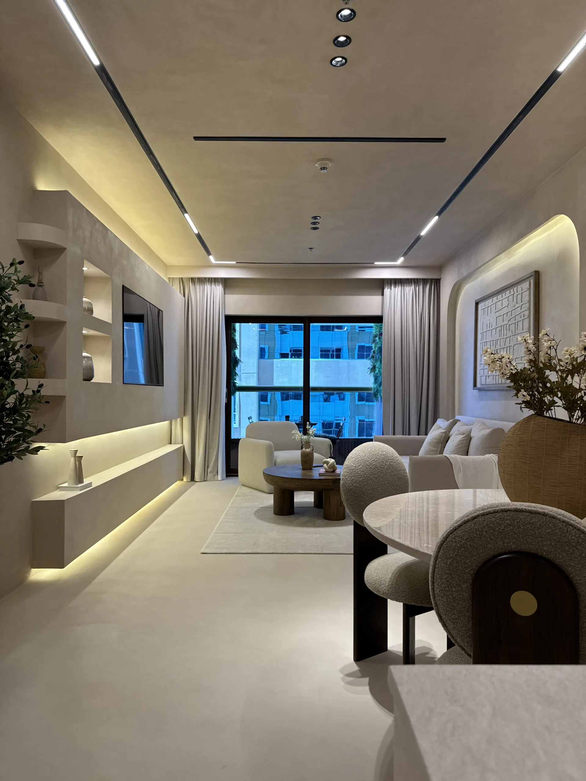 A Real-Site Finish Study - Study 42, a microcement residential decorative finish in greige
