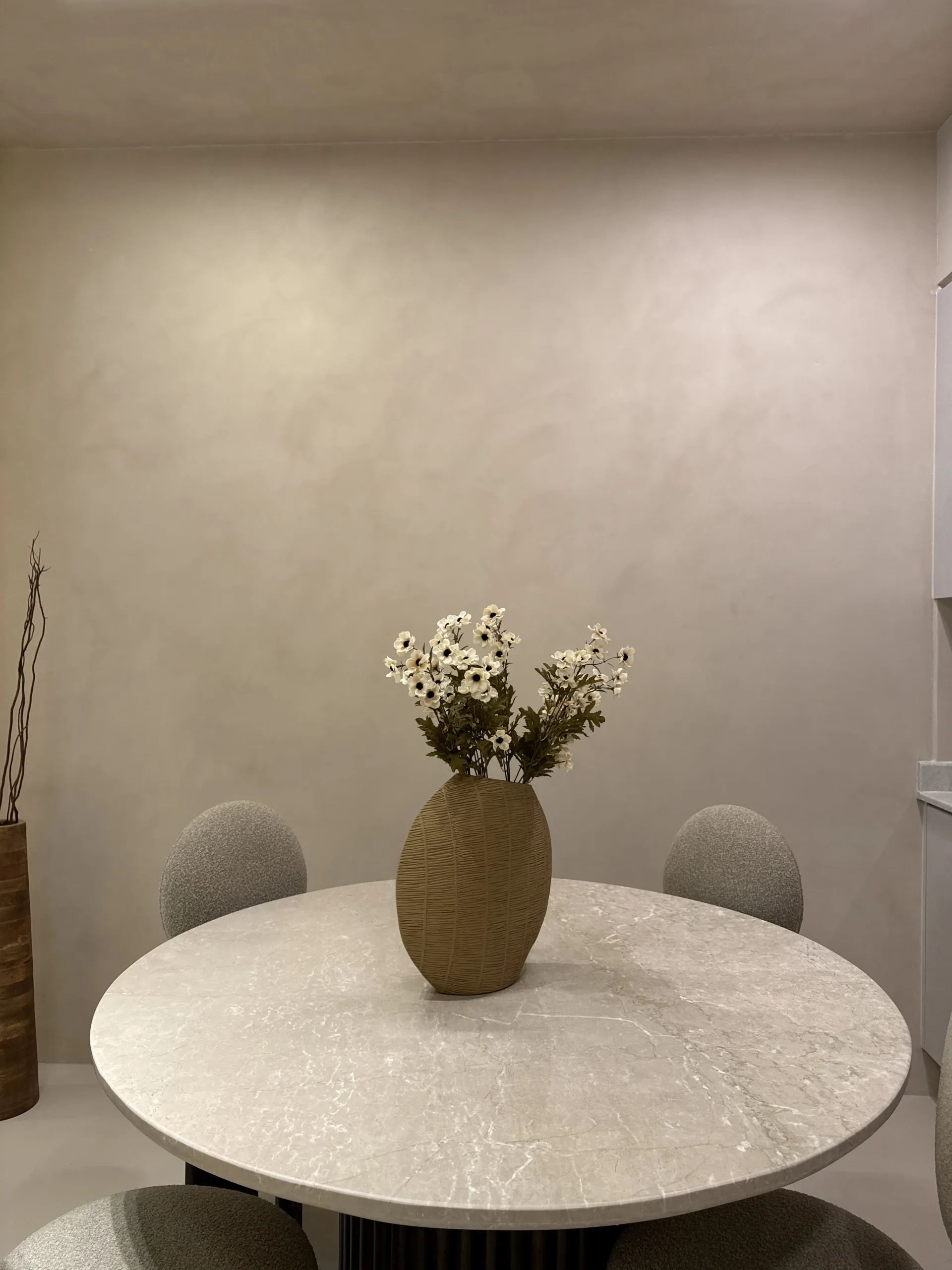 The Texture of Refined Living - Study 61, a matte microcement commercial decorative finish in warm greige