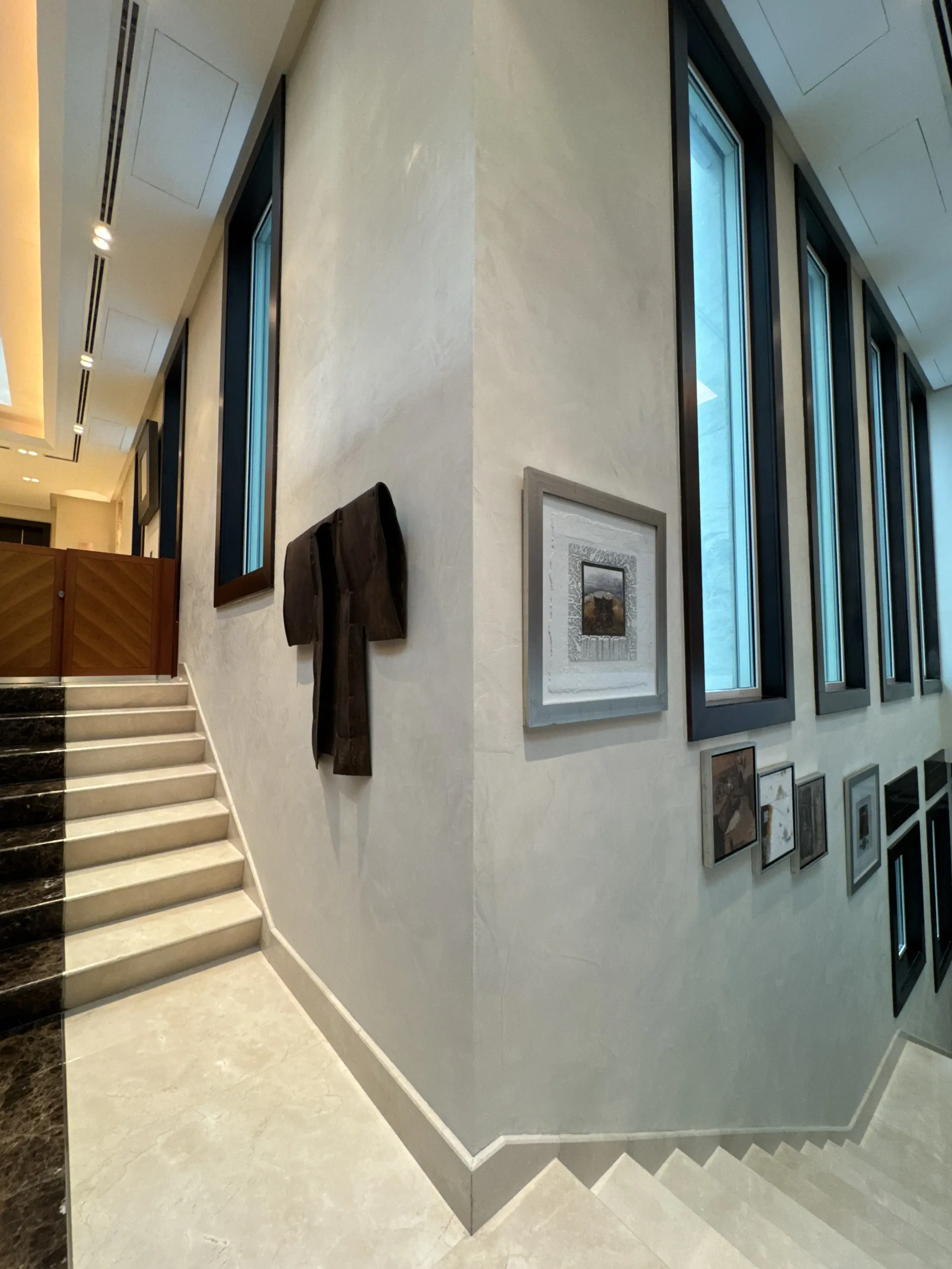 A Real-Site Finish Study - Study 78, a microcement commercial decorative finish in greige