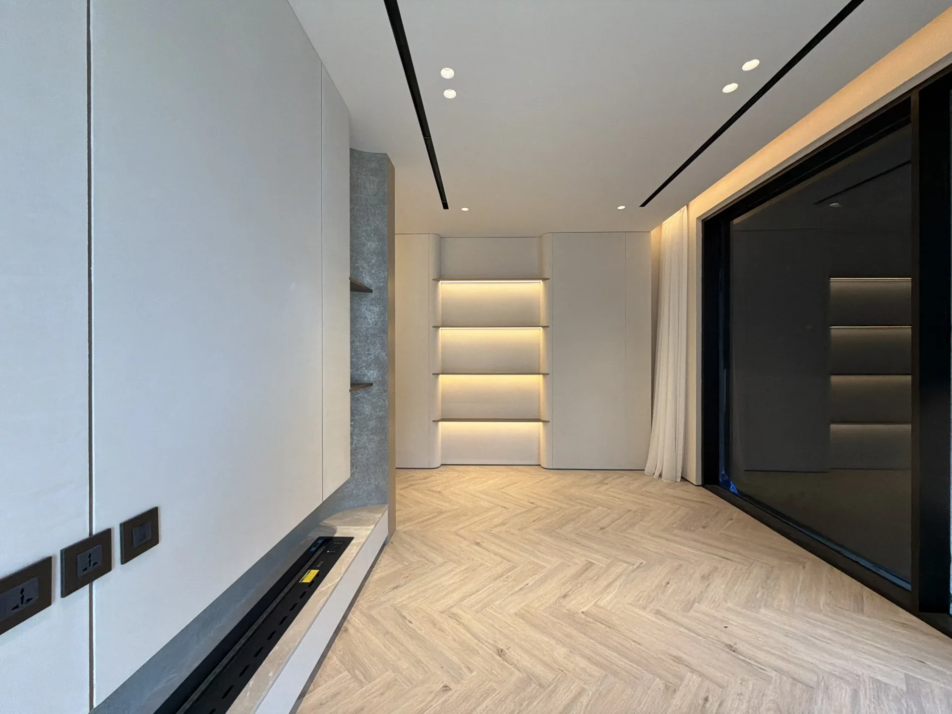 Depth Without Ornament - Study 89, a smooth microcement residential decorative finish in oyster white