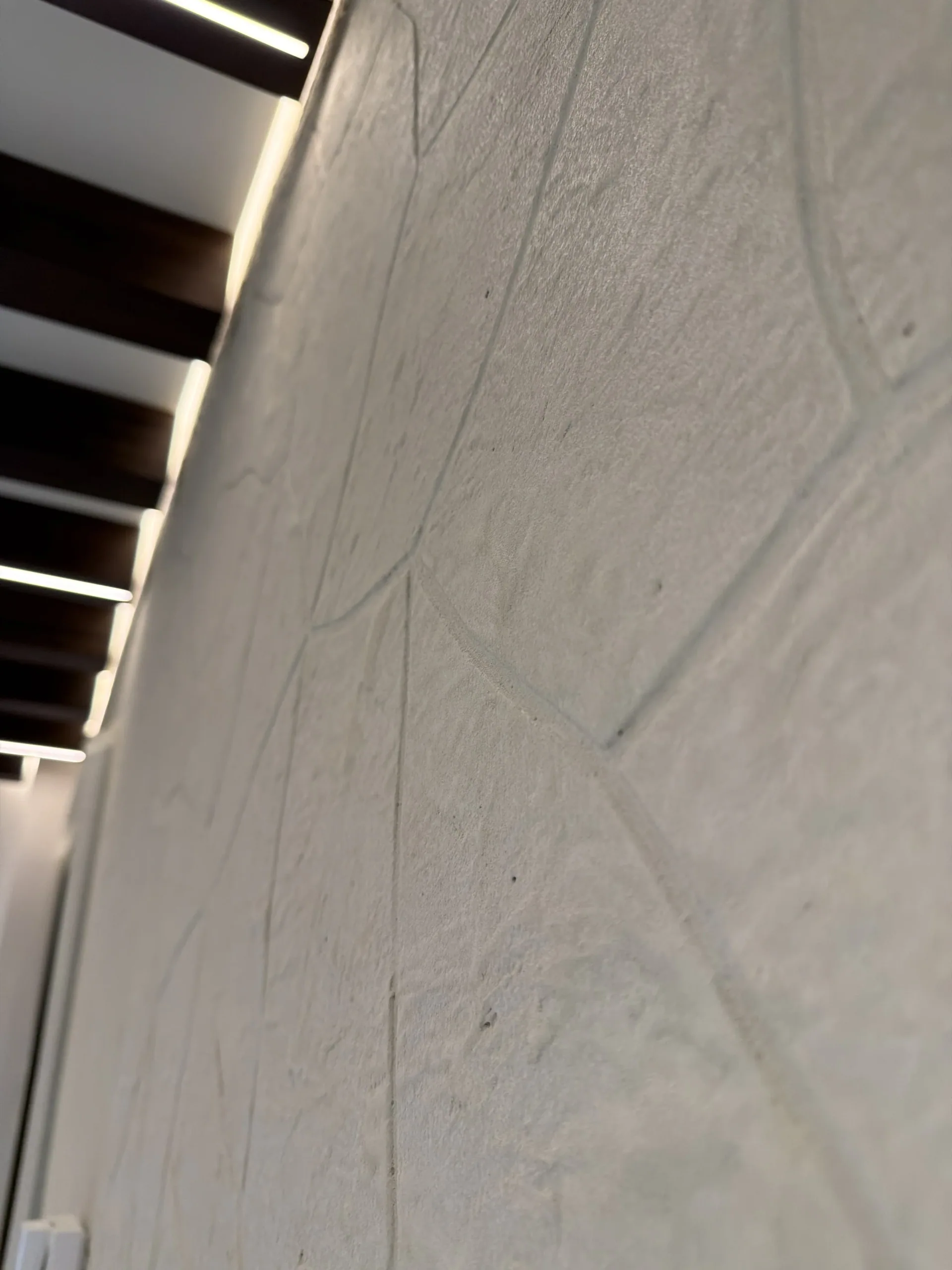 A Real-Site Finish Study - Study 90, a microcement residential decorative finish in greige